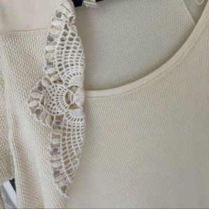 Free people cream Henley M